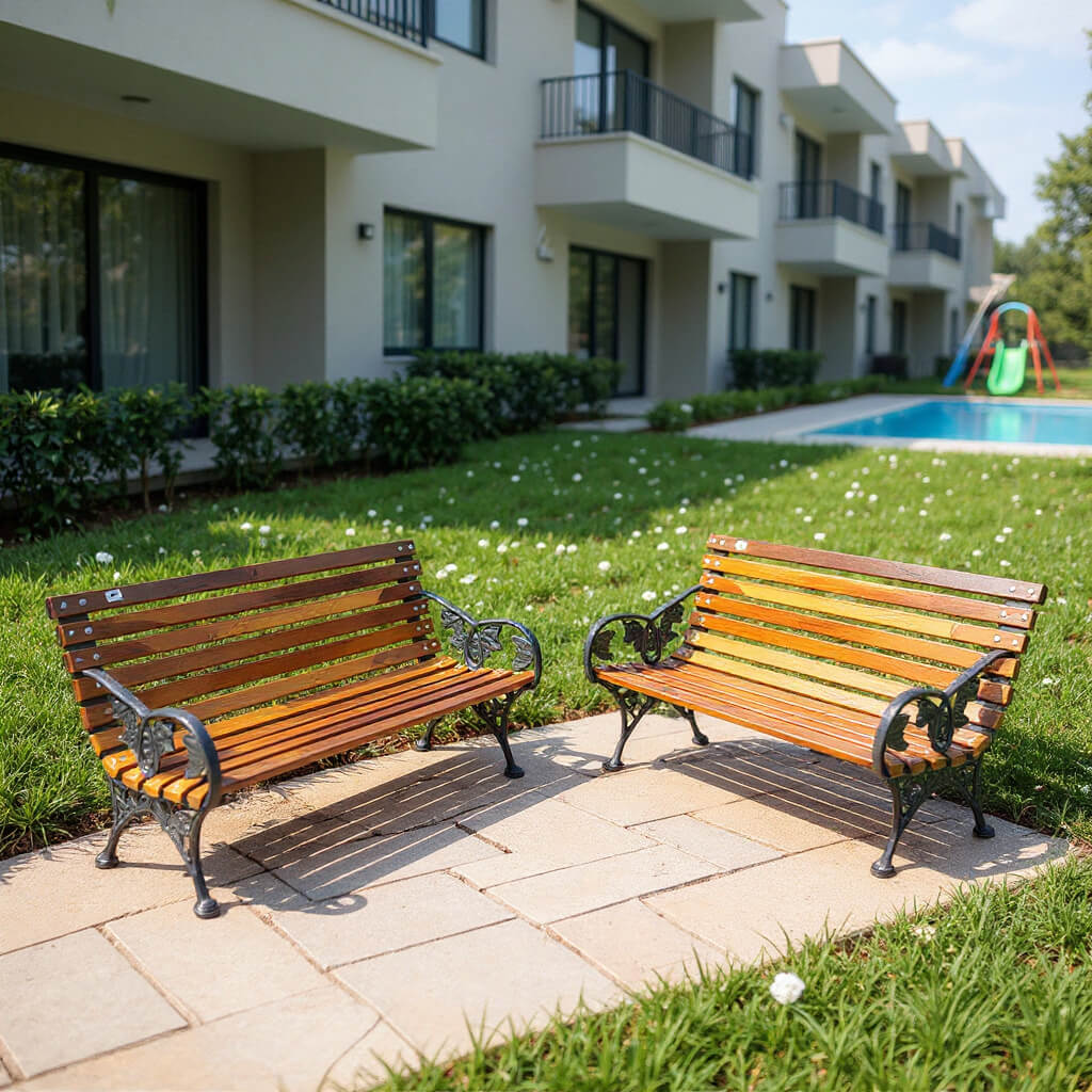 Banco de Jardim em area de condominio